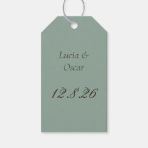 Marcador de Favor de Casamento Estilo Vintage Natu