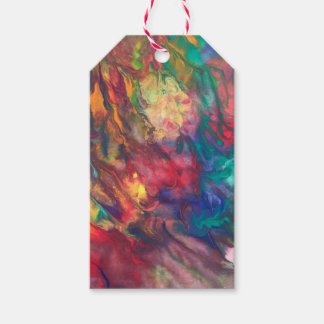 Etiqueta Para Presente Marcador de presente Arco-íris Festa Colorida Tag