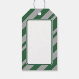Etiqueta Para Presente Marcador de Presente em Branco Verde e Cinza do Ma