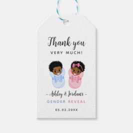 Etiqueta Para Presente Marcadores de Agradecimento Revelação do Sexo do B