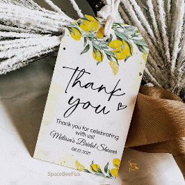 Etiqueta Para Presente Marcadores de presente de chá de panela de limão