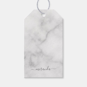Etiqueta Para Presente Marcar Branco de Nome Personalizado de Script Mode