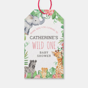 Etiqueta Para Presente Marcar Selva Safari Animal Tropical Floral Gift