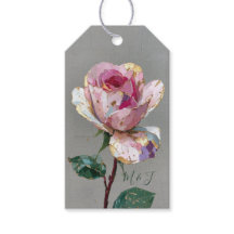 Marcas de agradecimento de casamento floral Rose I