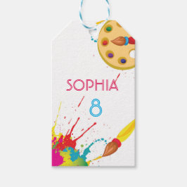 Etiqueta Para Presente Marcas de Aniversário da Pintura do Partido