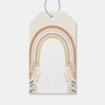 Marcas de Favor de Chá de Bebê Boho Arco-Íris – Aq