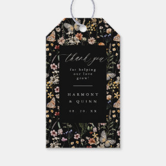 Etiqueta Para Presente Marcas de Favor Pendentes de Flor Silvestre Floral