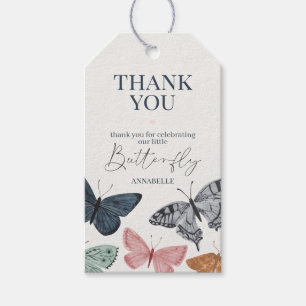 Etiqueta Para Presente Marcas de Favoritos de Festa Boho Little Butterfly
