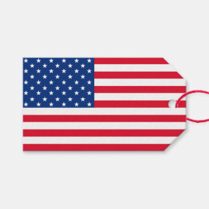 Etiqueta Para Presente Marcas de Presente da Bandeira Americana Patriótic