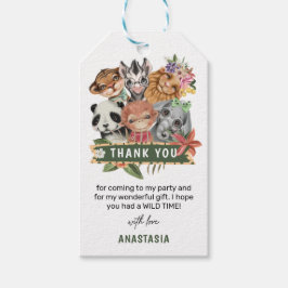 Etiqueta Para Presente Marcas de presente de agradecimento Menina Selvage