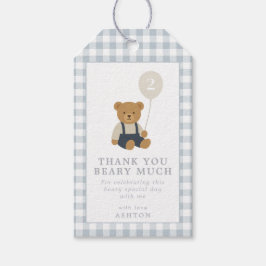 Etiqueta Para Presente Marcas de Presente de Aniversário de Urso de Pelúc