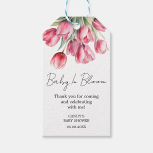 Etiqueta Para Presente Marcas de presente de baby shower Tulip Thank you