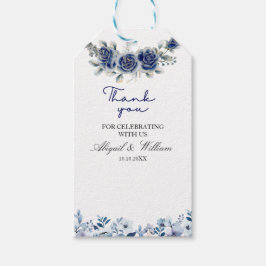 Etiqueta Para Presente Marcas de Presente de Casamento Botânico Floral Az
