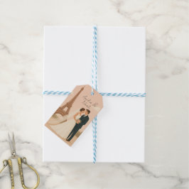 Etiqueta Para Presente Marcas de Presente de Casamento Elegantes de Paris