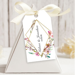 Etiqueta Para Presente Marcas de Presente de Casamento Floral Cerejeira R