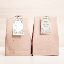 Marcas de presente de chá de noiva floral marfim e