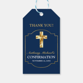 Etiqueta Para Presente Marcas de Presente de Confirmação de Meninos Elega