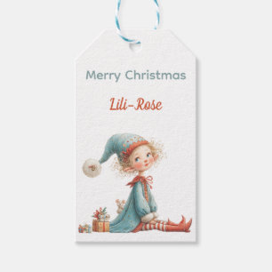 Etiqueta Para Presente Marcas de Presente de Elfo Personalizadas Natal