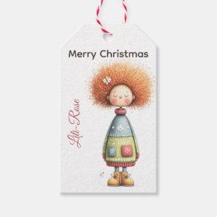 Etiqueta Para Presente Marcas de Presente de Elfo Personalizadas   Natal 