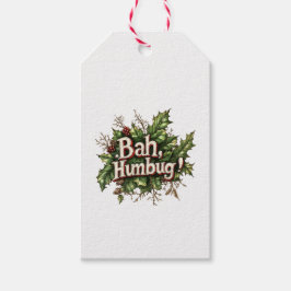 Etiqueta Para Presente Marcas de Presente de Natal Bah Humbug A Christmas