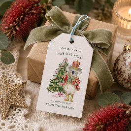 Etiqueta Para Presente Marcas de Presente de Natal na Austrália com Coala