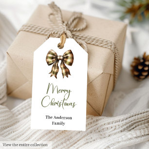 Etiqueta Para Presente Marcas de presente de Natal rústico em aquarela ac