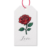 Marcas de Presente de Rosa de Amor Elegante