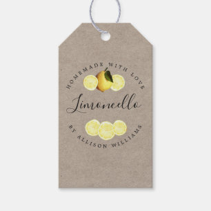Etiqueta Para Presente Marcas de presente personalizadas de Limoncello em