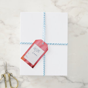 Etiqueta Para Presente Marcas de Presente Rosa Moderno Azul Pastel Com Am