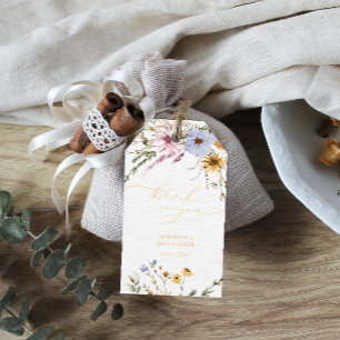 Etiqueta Para Presente Marcas de presentes de Chá de fraldas de flor selv
