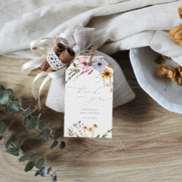 Etiqueta Para Presente Marcas de presentes de Chá de fraldas de flor selv