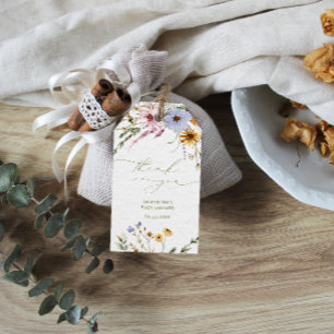 Etiqueta Para Presente Marcas de presentes de Chá de fraldas de flor selv