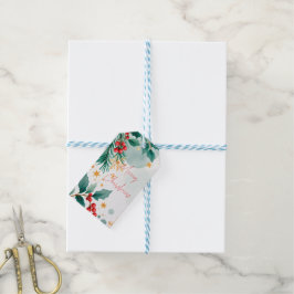 Etiqueta Para Presente Marcas de presentes de Natal Merry Watercolor - El