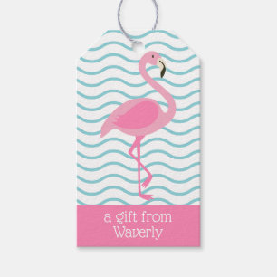 Etiqueta Para Presente Marcas de presentes personalizadas Flamingo rosa