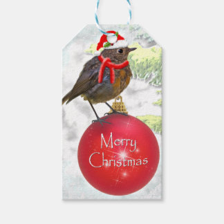 Etiqueta Para Presente Marcas Ornamentais Robin Gift