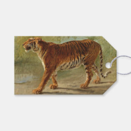 Etiqueta Para Presente Marcha do Tigre Real (por Rosa Bonheur)