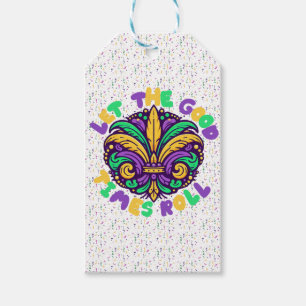 Etiqueta Para Presente Mardi Gras Deixe os bons tempos rolar