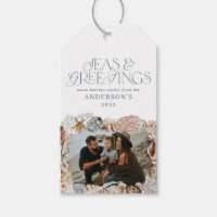 Mares tropicais de Natal quente saudações azul-fot