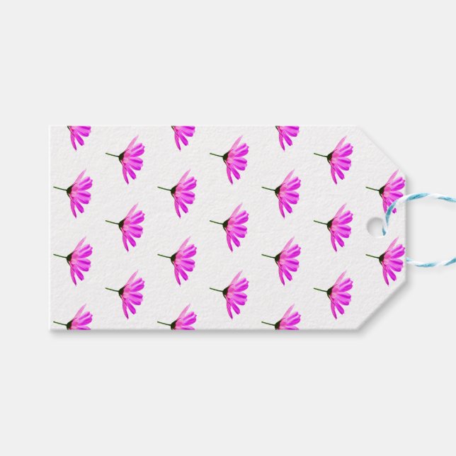 Etiqueta Para Presente Margarida Rosa   (Frente (horizontal))
