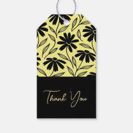 Etiqueta Para Presente Margaridas Tinta Preta Chuveiro de Noiva Boho Amar
