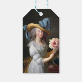 Etiqueta Para Presente Marie Antoinette com Flor Anêmona Rosa