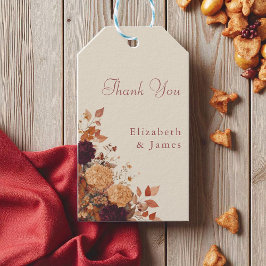 Etiqueta Para Presente Marigold Rustic Boho Autumn Casamento Floral