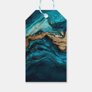 Etiqueta Para Presente Marinho abstrato 