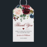 Etiqueta Para Presente Marinho Azul Blush Floral Vazio Casamento de Aquar<br><div class="desc">Anexe estas etiquetas quic rústicas aos seus favores do chá de panela para dizer obrigado aos convidados no estilo de verão. Todo texto é editável para a personalização máxima.</div>