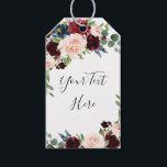 Etiqueta Para Presente Marinho Azul Blush Floral Vazio Casamento de Aquar<br><div class="desc">Anexe estas etiquetas quic rústicas aos seus favores do chá de panela para dizer obrigado aos convidados no estilo de verão. Todo texto é editável para a personalização máxima.</div>