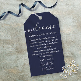 Etiqueta Para Presente Marinho Blue Wedding Favor Welcome Basket Bag
