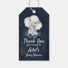 Etiqueta Para Presente Marinho de elefante-menino Etiqueta de presente az