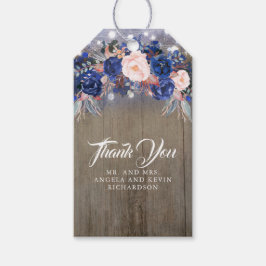 Etiqueta Para Presente Marinho Floral Russo