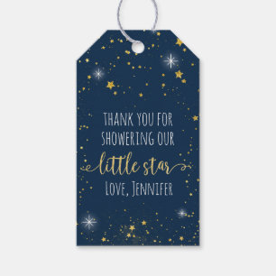 Etiqueta Para Presente Marinho Twinkle Little Star e Chá de fraldas Dour