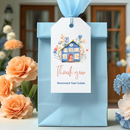 Etiqueta Para Presente Marketing de Referência do Realtor | Obrigado, Na 